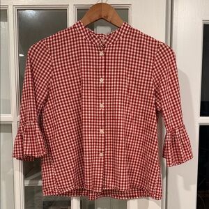 Madewell Red Plaid Button-Down Shirt